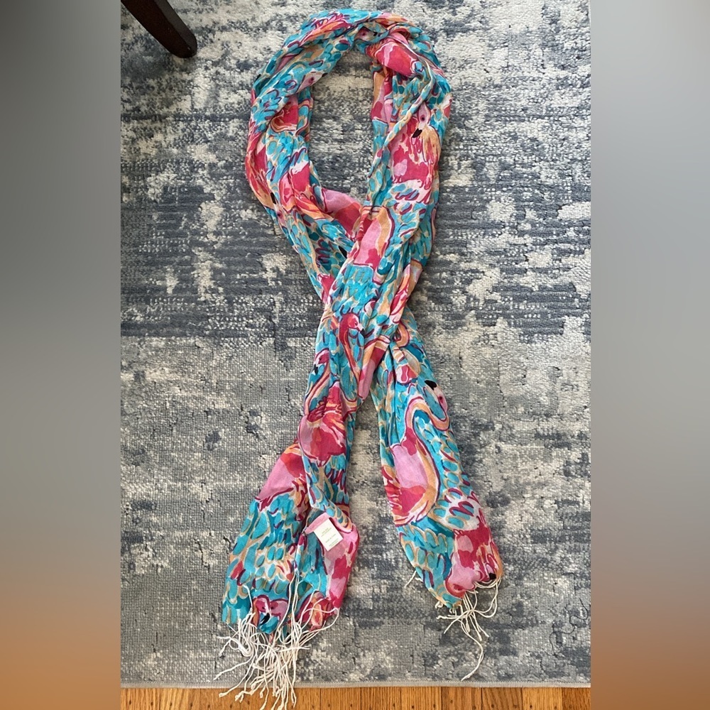 Lilly Pulitzer Peel and Eat Silk & Cashmere Murphy Scarf​